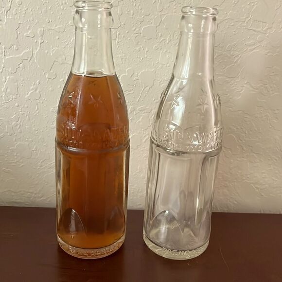Vintage 1930’s Soda Water Bottles Property of Coca Cola Avon Park Fl Set (2) - Picture 4 of 11